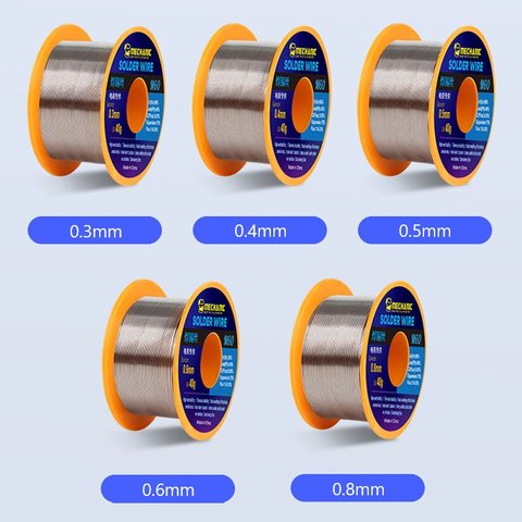 Припій Mechanic M60, Sn 60% , Pb 40%, флюс 1-3%, 0,3 мм, 40 г Прев'ю 1
