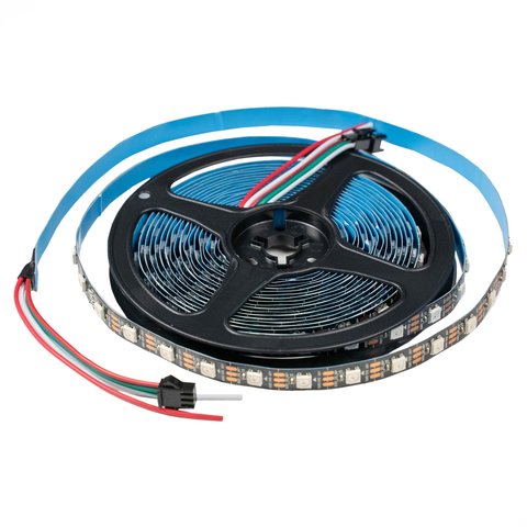 LED Strip SMD5050, WS2812B (black, with controls, IP20, 5 V, 60 LEDs/m, 5 m) Preview 1