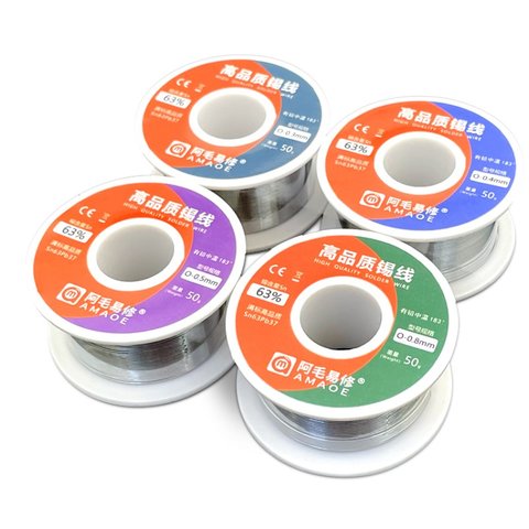 Solder Amaoe 6337-O, (Sn 63% , Pb 37%, 0,4 mm, 50 g) Preview 2