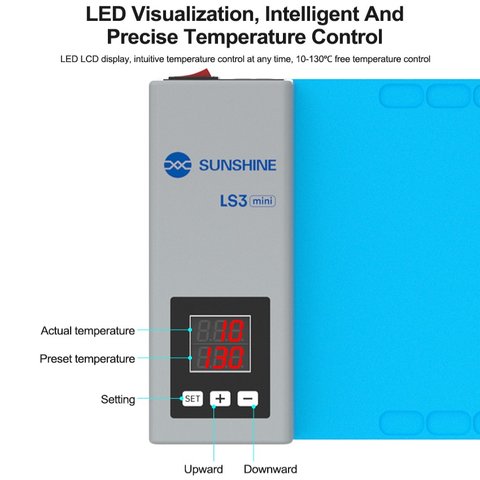 Alfombra de calentamiento para desarme (separador) Sunshine LS3 mini, 225x140 mm Vista previa  3