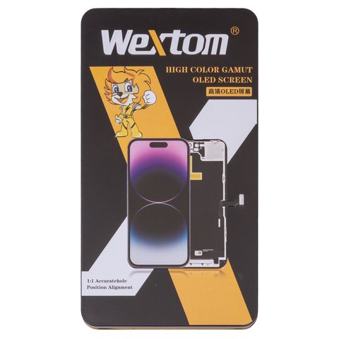 Pantalla LCD Wextom puede usarse con iPhone 13 Pro Max, negro, con marco, HC, sin error, (OLED) soft, Diagnosable, 120Hz Vista previa  2