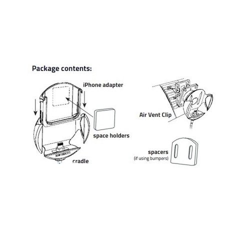 iPhone 5 Cradle for Dension Gateway 500S / Pro BT Adapters IP5LCRP Preview 1
