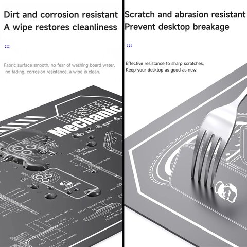 Alfombrilla aislante Mechanic V77, resistente al calor, resistente a las manchas, 600 mm, 350 mm Vista previa  2