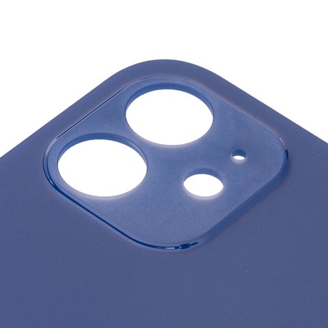 Panel trasero de carcasa puede usarse con iPhone 12, azul, no es necesario desmontar la cámara, Original (PRC), big hole Vista previa  1
