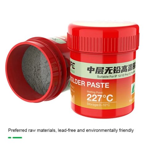 Pasta BGA RELIFE RL-406, Sn 99%,  Ag 0,3%,  Cu 0,7%, 40 g Vista previa  1