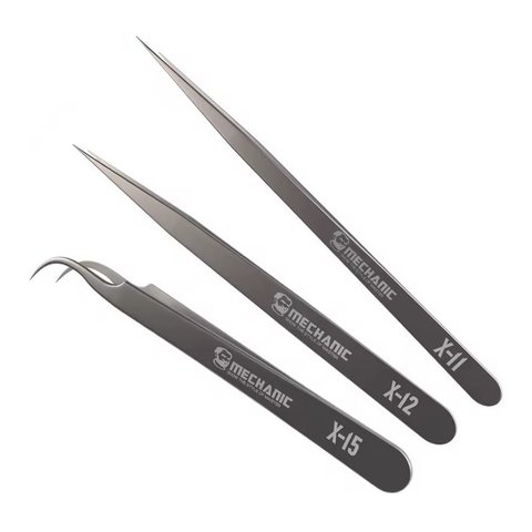 Pinzas para smd Mechanic X-11, recta, antiestática, 140 mm Vista previa  4