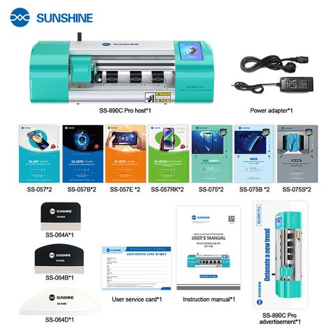 Плоттер Sunshine SS-890C Pro, для нарезки гидрогелевых пленок, （12.9") Превью 1
