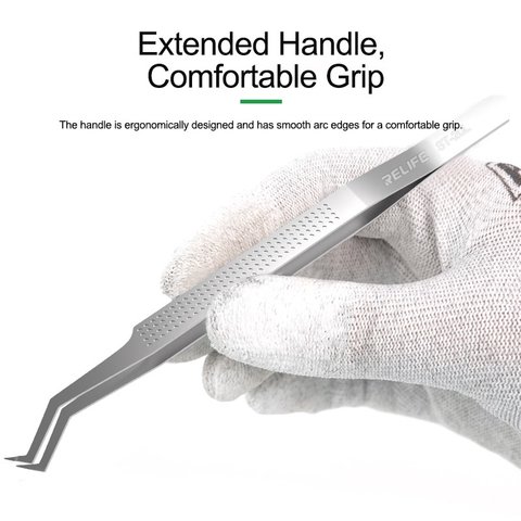 Пінцет монтажний RELIFE ST-20L , вигнутий, 167 мм Прев'ю 4