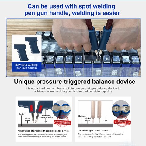 Тримач електродів для точкового зварювання 75B, з кабелем 50 мм² Прев'ю 3