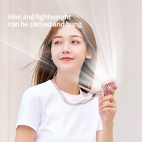 Вентилятор F2, белый, с функцией увлажнения, с аккумулятором, ручной, настольный, USB тип-C Превью 1