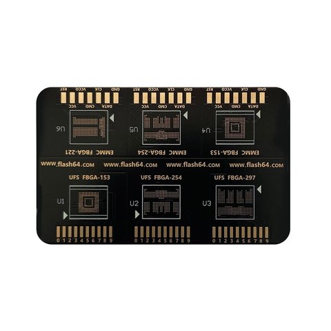 Плата Flash 64 BGA ISP для чипів пам'яті eMMC / UFS Превью 1