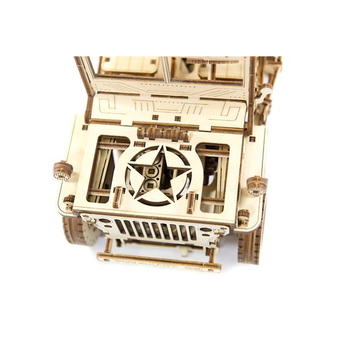 Дерев'яний механічний 3D-пазл Wooden.City Автомобіль 4х4 Прев'ю 5